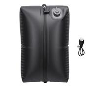 RIZGHWOY Vacuum Storage Bags, 20L Compression Bags for Travel Foldable Space Saver for Camping Backpacking Cruising (Black Grid)