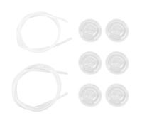 RIZGHWOY Versatile Long Tube Breast Pump Protector Set, 6 Protectors, 2 Replacement Tubes, Suitable for S9/S10/S10pro/S12/S12A/S13/S15, Easy Cleaning Method, Food Grade Silicone Material