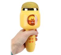 RIZGHWOY Wireless Handheld Microphone No Delay Stable Signal Lithium Battery Reverb Mode, for Broadcasts and Concerts (Yellow)