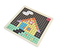 RIZGHWOY Wood Mosaic Puzzles Intelligence Toys for DIY PATTERN Blocks Together with Early Education, Cell Phone Coordination, 370 Wooden and Manual Blocks for More Than 3 Years