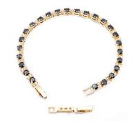 RIZILIA Fold Over Bracelet Extender Clasp 3cm/1.2" - 14K Gold Plated Jewellery Extension - (Extender Only, No Bracelet Included)