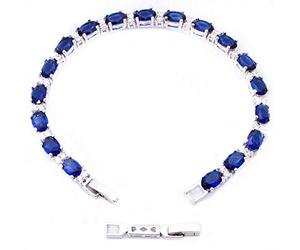 RIZILIA Fold Over Bracelet Extender Clasp 3cm/1.2" - 18K White Gold Plated Jewellery Extension - (Extender Only, No Bracelet Included)