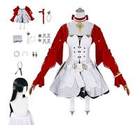 RIZIZMVG Halloween Costume Accessories Zenless Zone Zero Cosplay Astra Yao Cosplay Costume ZZZ Cosplay Outfit Game Costume(Size:XL,Color:Red)