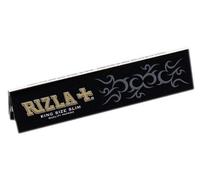 RIZLA BLACK ULTRA THIN KING SIZE SLIM ULTRA SLOW BURNING ROLLING PAPER - 5 BOOKLETS BY TRENDZ