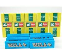Rizla Blue Papers and Swan Extra Slim Filters 600 by Bargaing-Base