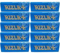 Rizla Blue Regular Rolling Paper 10 Pack - Classic Cigarette Smoking Papers, Premium Quality, Easy Roll, Tobacco Accessories for Smooth Smoking