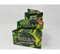 Rizla King Size Camouflage Rolling Paper Full Box of 50 Booklets (Green)