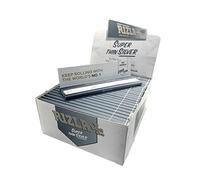 RIZLA KING SIZE SLIM SILVER ROLLING PAPER FULL BOX OF 50 BOOKLETS
