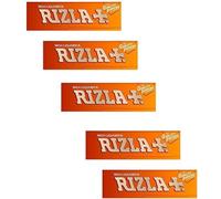 Rizla Liquorice Rolling Papers - 5 Pack | Flavored Cigarette Papers for Smooth Burn | Classic Brown Liquorice Taste | 50 Leaves per Pack | Premium Rolling Paper for Tobacco & Herbal Use