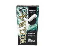 Rizla Menthol Extra Slim Filter Tips 120 Tips Per Pack - 6 Packs 720 Tips Total