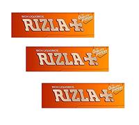 RIZLA Orange LIQUORICE Regular Cigarette Rolling Papers 50 BOOKLETS Original