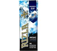 Rizla Polar Blast 60 x Extra Slim Filter Tips with Crushball - Menthol Mint Flavour, 5.7mm, Precision Rolling, Icy Cool Burst, Tobacco Cigarette Rolling Accessory, 1 Pack (60 Tips)