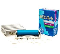 Rizla Regular Size Cigarette Rolling Machine with 5 Books of Rizla Silver Standard Size Rolling Papers and 120 Rizla Slim Filter Tips