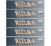 Rizla Silver King Size Slim Rolling Papers - 5 Packs | Ultra-Thin, Slow-Burning, Premium Quality for Cigarettes & Rolls | Trending Smoking Essentials | Sold by Swiss+