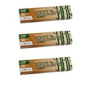 RizlaBamboo Combi Pack - 32 King Size Super Slim Papers (3 Pack) - Sustainable and Ultra-Thin Rolling Papers