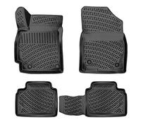 RizLiner Hyundai Elantra & Elantra N 2021-2024 No Hybrid Models Floor Mats 3D Custom Fit Compatible with Elantra Car Mat Laser Measured 1st & 2nd Row Floor Liners All Weather Odorless Non-Slip TPE