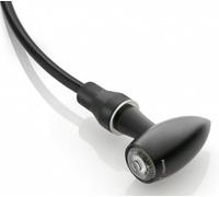 Rizoma 'Club' billet alloy LED motorcycle indicator - black Pair