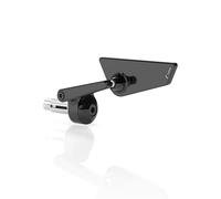 Rizoma Cut Edge Black Motorcycle Mirror Bar End Universal Fitment Left Side Kawa