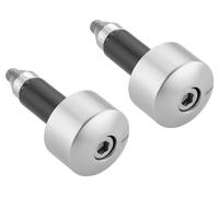 Rizoma Handlebar End Caps, round, 5 Colours ROUND, SILVER-BLACK