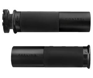 Rizoma Icon handlebar grips Ø22 mm, black, pair PAIR, BLACK