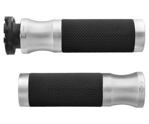Rizoma 'Sport’ handlebar grips, Ø22 mm, pair PAIR, SILVER