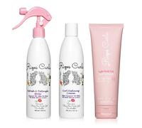 Rizos Curls Starter Kit for Styling, Refreshing and Detangling Curls and Defining Cream and Light Fixing Gel Package, Improves and Defines Curls, Adds Volume and Preservation