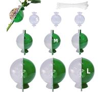 RIZTGAE 9 PCS Propagators for Plants,Reusable Half Transparent Gardening Tools Root Trainers Plant Propagation Station Plant Root Growing Box for Propagation Tree Grafting Kit(With Extra Zip Ties)