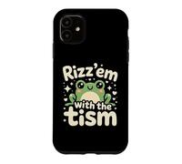 Rizz Em' With The Tism Awesome Autism Aware Charming Teas Case for iPhone 11