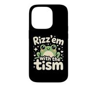 Rizz Em' With The Tism Awesome Autism Aware Charming Teas Case for iPhone 14 Pro