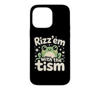 Rizz Em' With The Tism Awesome Autism Aware Charming Teas Case for iPhone 14 Pro Max