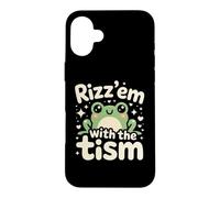 Rizz Em' With The Tism Awesome Autism Aware Charming Teas Case for iPhone 16 Plus