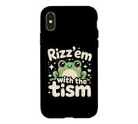 Rizz Em' With The Tism Awesome Autism Aware Charming Teas Case for iPhone X/XS