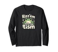 Rizz Em' with The Tism Awesome Autism Aware Charming Teas Long Sleeve T-Shirt