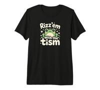 Rizz Em' with The Tism Awesome Autism Aware Charming Teas Premium T-Shirt