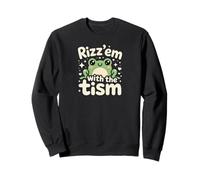 Rizz Em' With The Tism Awesome Autism Aware Charming Teas Sweatshirt