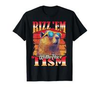 Rizz Em With The Tism Shirt Capybara Rizz Autistic Meme T-Shirt