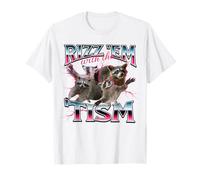 Rizz Em with The Tism Shirt Funny Meme Shirt Autistic Racoon T-Shirt