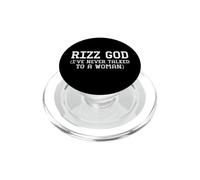 Rizz God I’ve never talked to a woman Funny Men PopSockets PopGrip for MagSafe