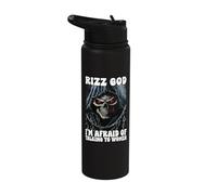 Rizz God I'm Afraid of Talking to Women Stainless Steel Insulated Water Bottle