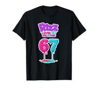 Rizz Level 67 Unlocked Meme Ice Cream six Seven Meme 6 7 T-Shirt