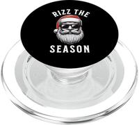 Rizz the Season Silly Christmas Funny Santa Men Teen Boys PopSockets PopGrip for MagSafe