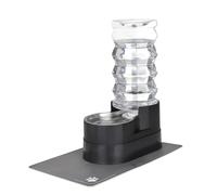 RIZZARI 8L Raised Automatic Pet Waterer, Gravity fed Stainless Steel Waterer, 100% BPA Free, Large Capacity Feeder for Cats and Medium to Large Dogs