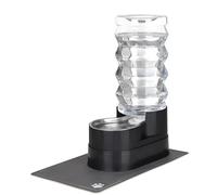 RIZZARI 9L Raised Automatic Pet Waterer, Gravity fed Stainless Steel Waterer, 100% BPA Free, Large Capacity Feeder for Cats and Medium to Large Dogs