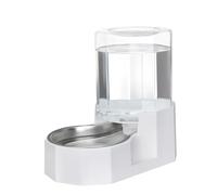 RIZZARI Automatic 5L Gravity Stainless Steel Pet Waterer, Fortunate Angular Water Feeder with Edges, Safe and Large Capacity, Suitable for Small and Medium-Sized Cats and Dogs (5L Without Filter)