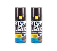 RIZZIIZ 151 Stop That Leak Repair Spray, Waterproof Leak Sealer for Pipes, Gutters, Roofs & Cracks, Flexible Polymer Sealant Spray with Black Finish, 400ml (2 PCS)