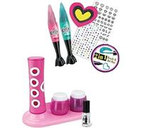 RIZZIIZ 2 In 1 Nail Art Pen Set, Stickers, Glitter Jars, Decorative Accessories, Vibrant Multicolour, Encourages Creativity & Imagination, Perfect Gift For Young Fashion & Beauty Lovers