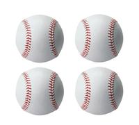 RIZZIIZ Baseball Set, Lightweight, Durable, Synthetic Baseball Balls, Classic Red Stitch Design, Indoor Outdoor Sports, Perfect for Schools, Backyard Games, Coaching, Recreational Play (4Pcs)