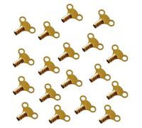 RIZZIIZ Brass Radiator Key, Durable, Metal Heating Vent Key, Universal, Versatile, Air Vent Valve Keys, Radiator Bleed Key for Home, Office & Heating System Repair, (18 PCS)