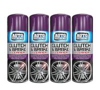 RIZZIIZ Clutch & Brake Cleaner Aerosol Spray, Fast-Drying, Powerful Formula, Easy Application, Durable & Long-Lasting Protection, Remove Stubborn Oil, Grease, Brake Dust, Grime, 400ml (4pcs)