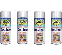 RIZZIIZ De-Icer Spray for Fridge & Freezer, Anti-Bacterial Ice Remover Spray, Feleaner for Quick Ice Removal & Bacteria Control, 200ml (4 Pcs)